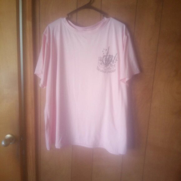 Shein Curve Plus Size Pink The Whole Problem Short Sleeve Top Size 4X - Picture 2 of 6